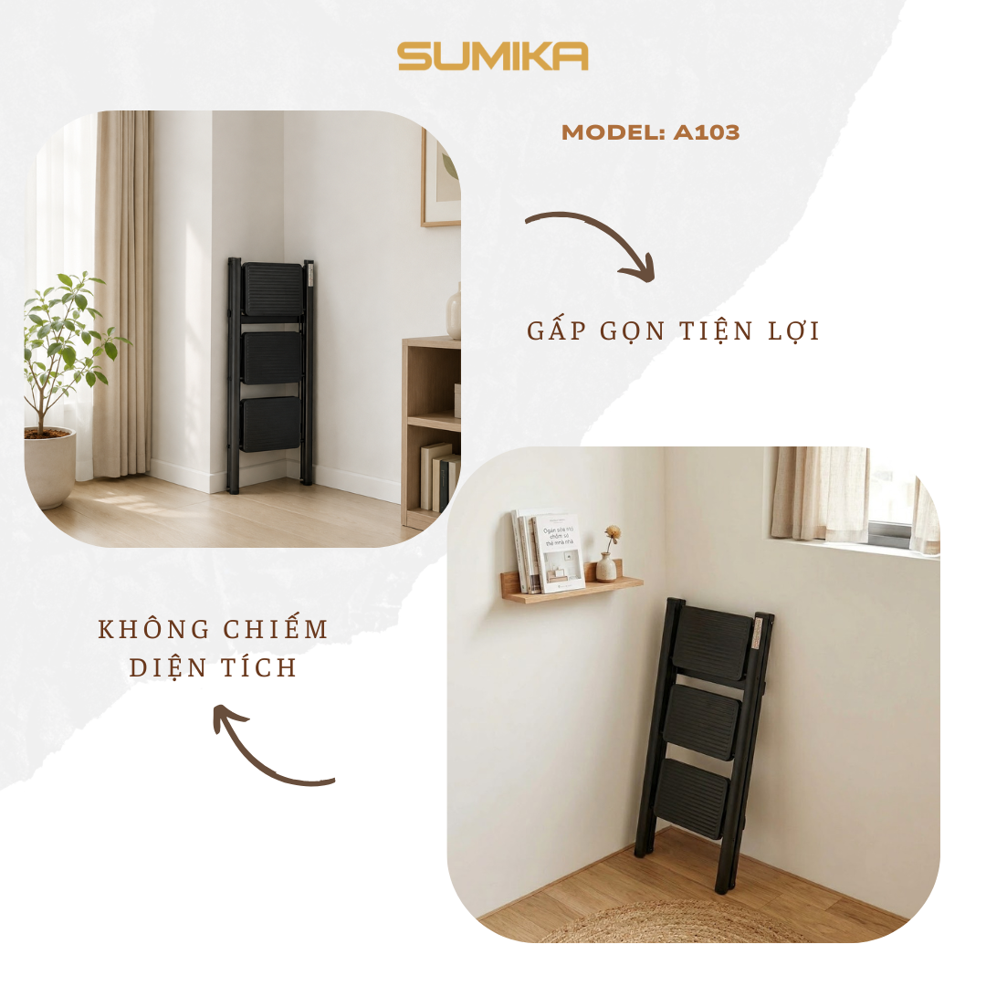  Thang ghế gia đình 3 bậc SUMIKA A103 