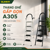 Thang ghế Thép carbon 5 bậc SUMIKA A305, chiều cao 117cm