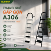 Thang ghế Thép carbon 6 bậc SUMIKA A306, chiều cao 140cm