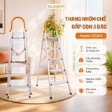  Thang nhôm ghế 5 bậc SUMIKA SK305, chiều cao 1M2, tải trọng 150kg 