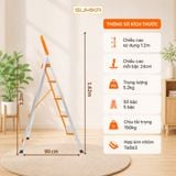  Thang nhôm ghế 5 bậc SUMIKA SK305, chiều cao 1M2, tải trọng 150kg 