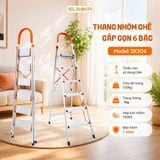  Thang nhôm ghế 6 bậc SUMIKA SK306, chiều cao 1M5, tải trọng 150kg 