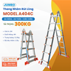  Thang nhôm rút lồng JUMBO A404C, chữ A cao nhất 2M 