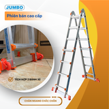  Thang nhôm rút lồng JUMBO A404C, chữ A cao nhất 2M 