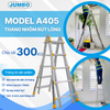  Thang nhôm rút lồng JUMBO A405, chữ A cao nhất 2.5m 