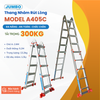  Thang nhôm rút lồng JUMBO A405C, chữ A cao nhất 2.6M 