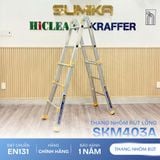  Thang nhôm rút lồng SUMIKA SKM403A, chữ A cao nhất 1.7m 