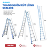  Thang nhôm rút lồng SUMIKA SKM406, chữ A cao nhất 3.15m 