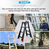  Thang Nhôm Chữ A Rút Lồng SUMIKA SKM44, Chiều Cao 2M, Tải Trọng 300kg 