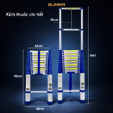  Thang nhôm rút Sumika SKB510, đai xanh, chiều cao 5.1m 