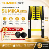  Thang nhôm rút gọn Sumika SKS380, sơn tĩnh điện, chiều cao 3.8m 