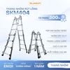  Thang nhôm rút lồng chữ A SUMIKA SKM404, chữ A cao 2m 