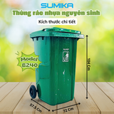  Thùng rác nhựa SUMIKA B240, thùng chứa 240L 