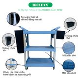  Xe đẩy thức ăn 3 tầng HiClean HC162 