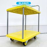  Xe đẩy hàng sàn nhựa SUMIKA T170-T2, có 2 tầng 