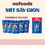  [Mua 5 Tặng 1] Mít Sấy Giòn Nafoods Gói 42g 