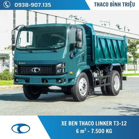 Xe ben Thaco Linker T3-12 | Xe ben Thaco 7.5 tấn | Xe ben 6 khối 