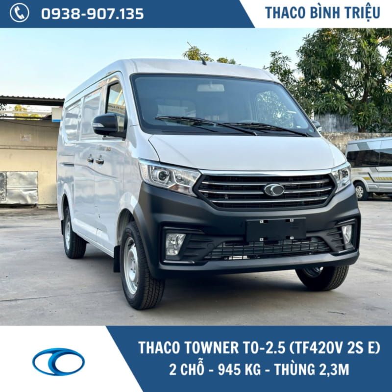 XE TẢI VAN THACO 2 CHỖ | TF420 V 2S E | 945 KG | THÙNG 2,3M
