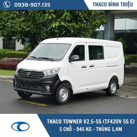 XE TẢI VAN THACO 5 CHỖ | TF420 V 5S E | 945 KG | THÙNG 1,4M 
