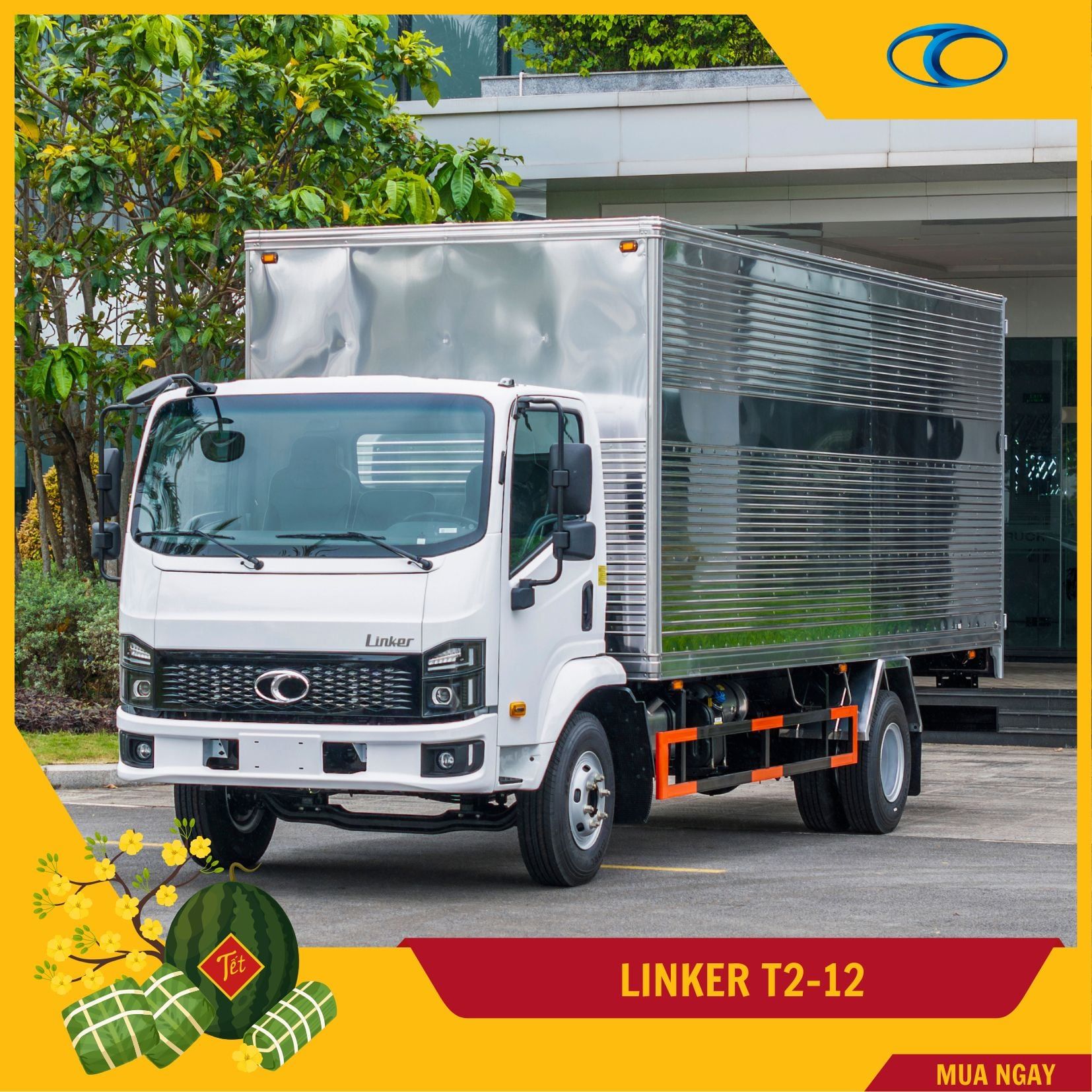 XE TẢI 7 TẤN THACO LINKER T2-12  - THÙNG KÍN 5,2M