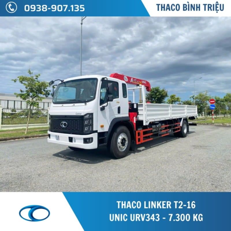 XE TẢI THACO LINKER T2-16  - GẮN CẨU UNIC URV343