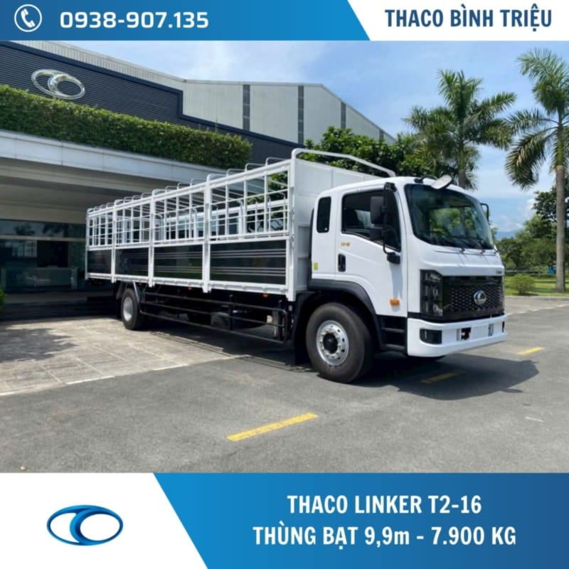 XE TẢI 8 TẤN THACO LINKER T2-16  - THÙNG BẠT 9,9M