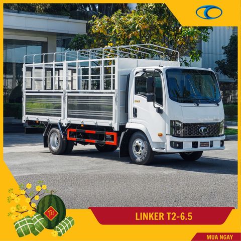Xe tải Thaco 3.5 tấn | Linker T2-6.5 | Thùng bạt 4,45 m