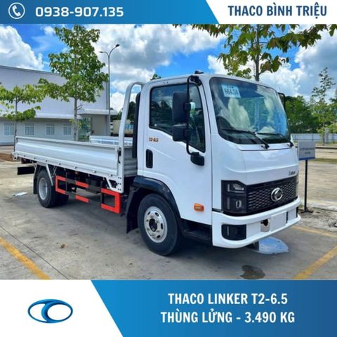 Xe tải Thaco 3.5 tấn | Linker T2-6.5| Thùng lửng 4,45 m 
