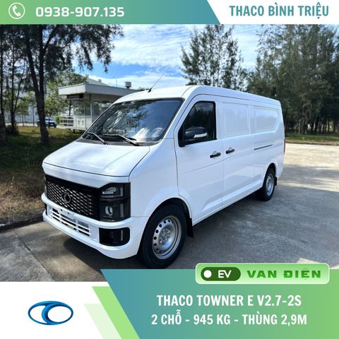 XE VAN ĐIỆN | THACO TOWNER E V2.7-2S | 2 CHỖ | 945 KG