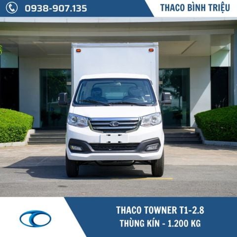 Xe tải THACO Towner T1-2.8 | Thùng kín | Xe tải 1,2 tấn 