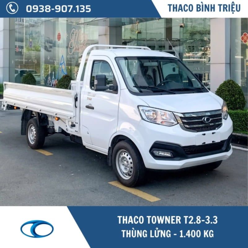 THACO TOWNER T2.8-3.3 | THÙNG LỬNG | 1400KG