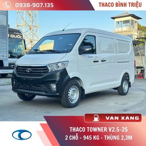 XE TẢI VAN THACO 2 CHỖ | TOWNER V2.5-2S | 945 KG | THÙNG 2,3M