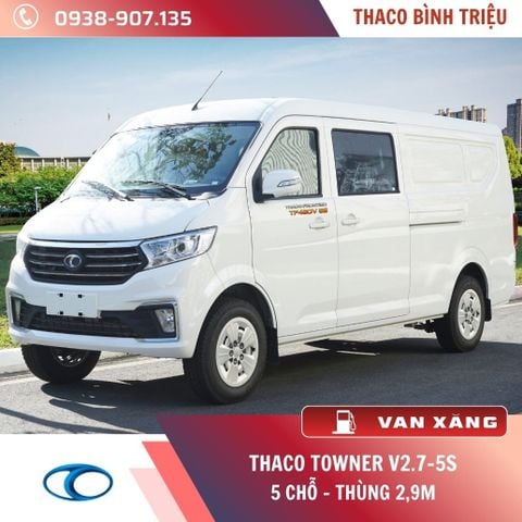 XE TẢI VAN THACO 5 CHỖ | TOWNER V2.7-5S | 750 KG | THÙNG 1,9M