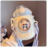  Bình Giữ Nhiệt 700ml Có Quai Đeo Kiểu Dáng Dễ Thương 