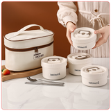  Hộp Cơm Giữ Nhiệt Nhiều Ngăn Có Túi Đựng 