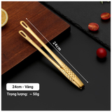  Kẹp Gắp Thức Ăn Thép 304 Cao Cấp 