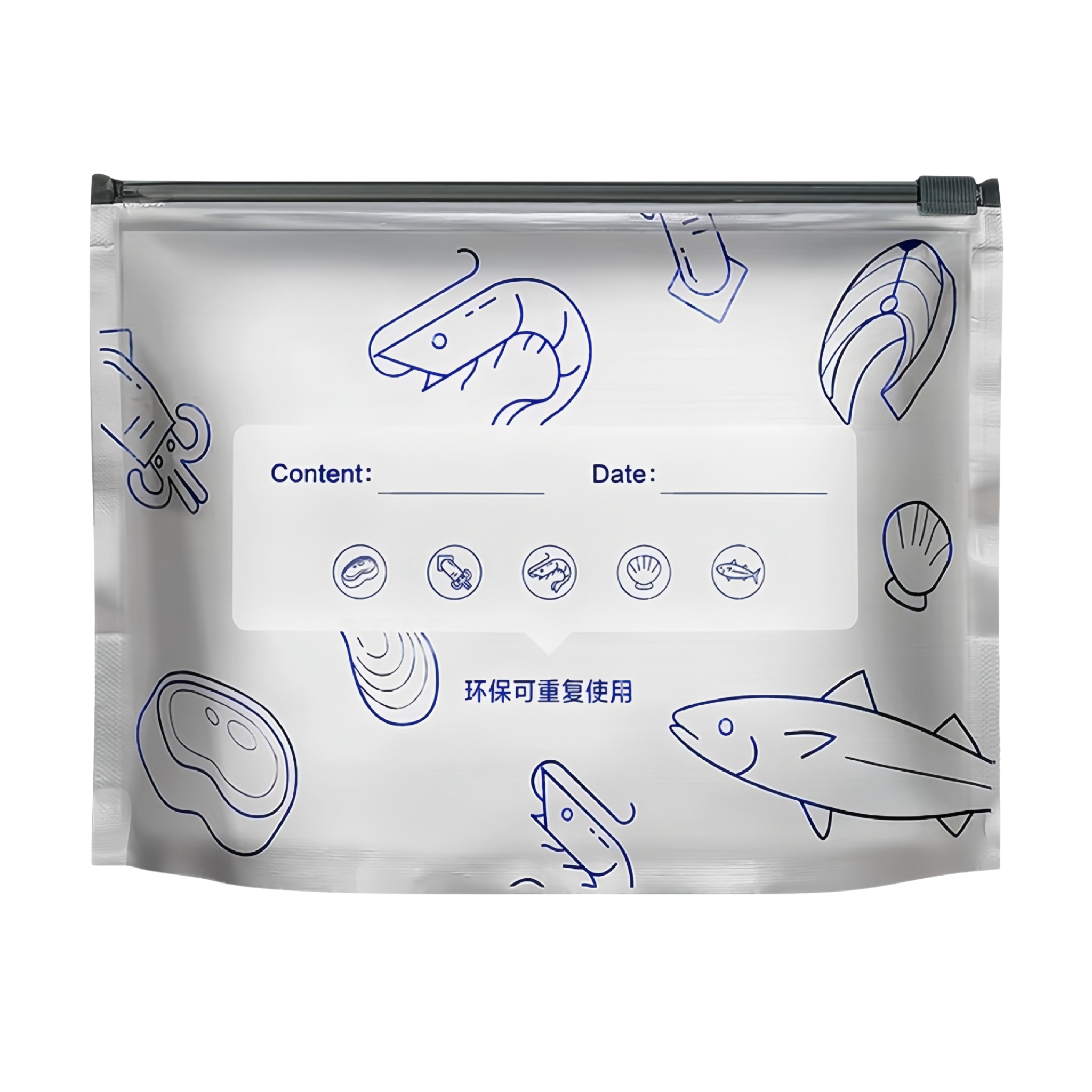 Hộp 10 Túi Zip Bảo Quản Thực Phẩm Nhôm Cao Cấp