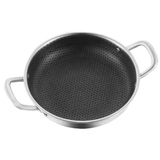  Chảo 2 Quai Inox 304 Chống Dính Vân Tổ Ong Cao Cấp 