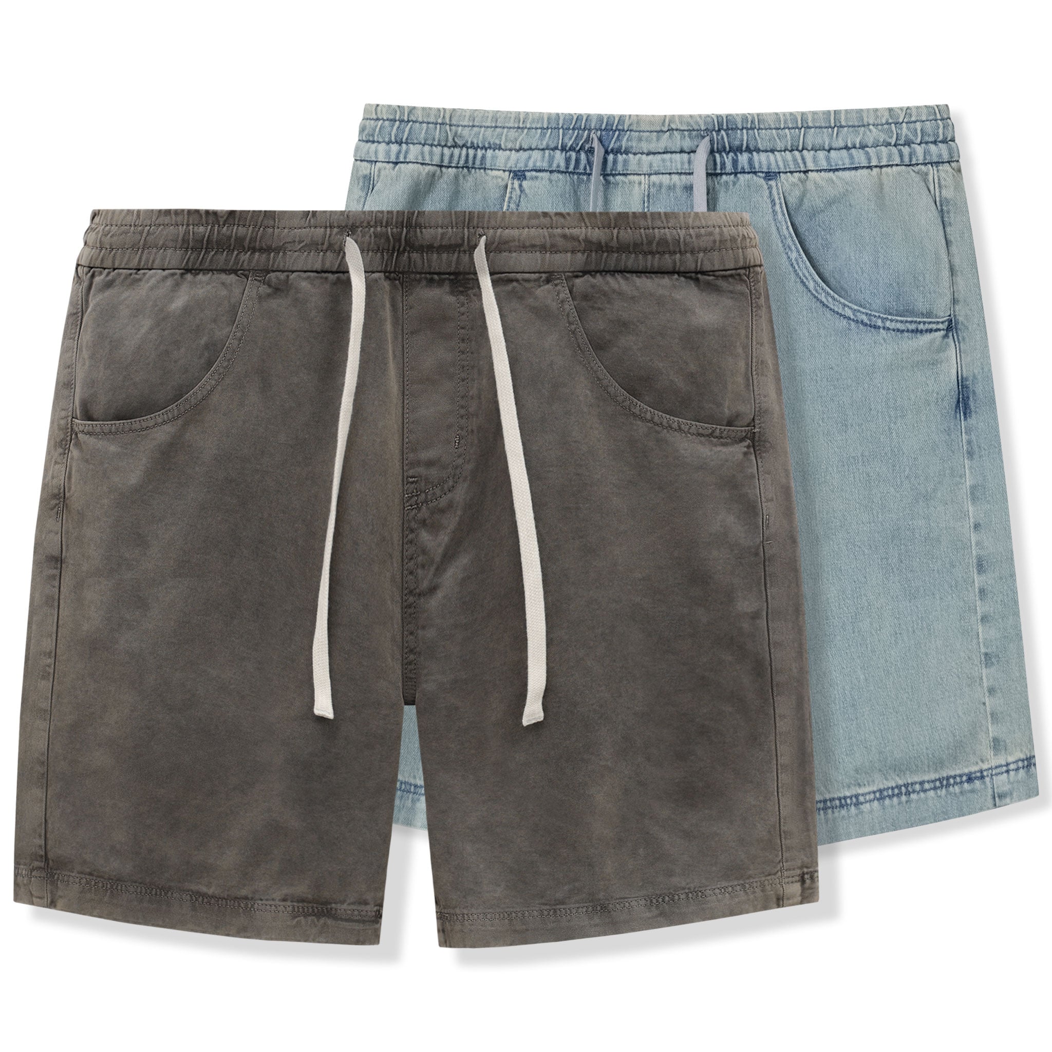 Quần Short Denim Nam Bermuda Light-blue Form Baggy