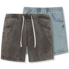 Quần Short Denim Nam Bermuda Light-blue Form Baggy