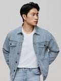 Áo Khoác Nam Denim Stripe Trucker Form Regular