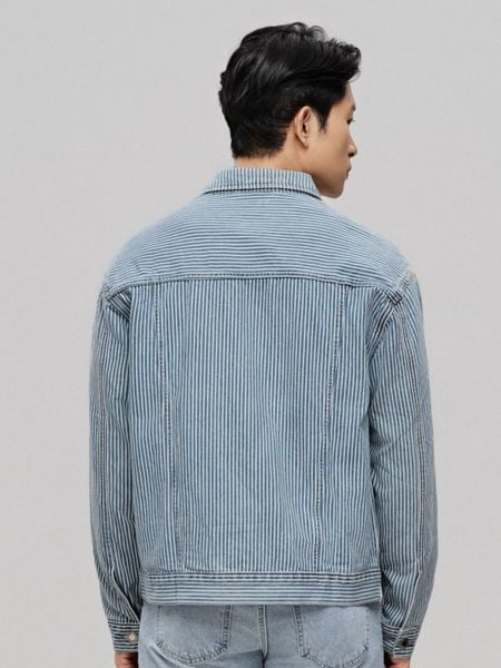 Áo Khoác Nam Denim Stripe Trucker Form Regular