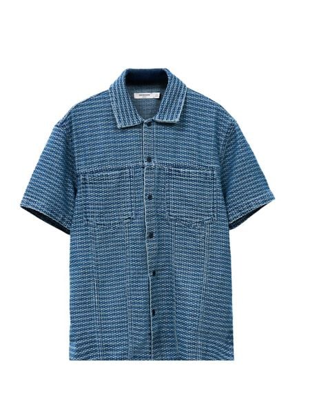 Áo Sơ Mi Nam Tay Ngắn Gridline Form Boxy