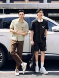 Quần Short Denim Nam Ống Suông Disney Industrial Form Loose