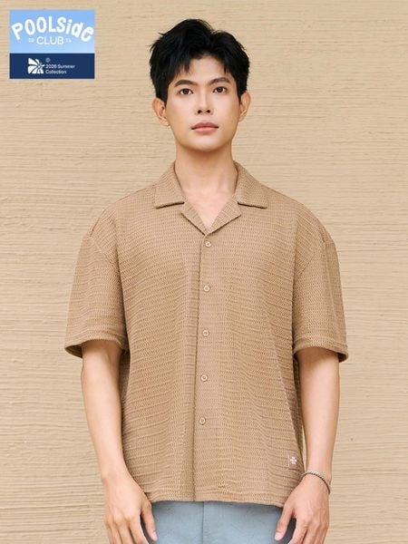 Áo Sơ Mi Nam Tay Ngắn Cuban Riviera Knit Form Relaxed