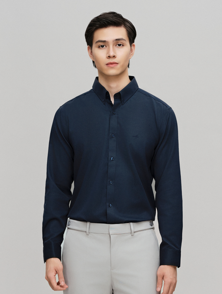 Áo Sơ Mi Cotton Poly Tay Dài Sọc Elegant Stripe Harmony Form Slim