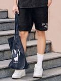 Quần Short Denim Nam Ống Suông Disney Industrial Form Loose