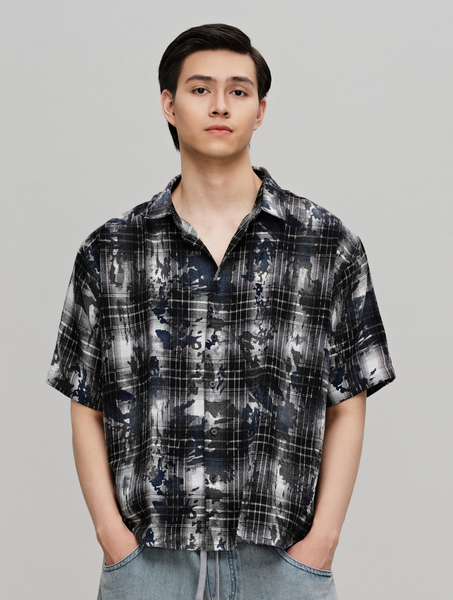 Áo Sơ Mi Muslin Nam Tay Ngắn Brushed Heritage Form Super Boxy