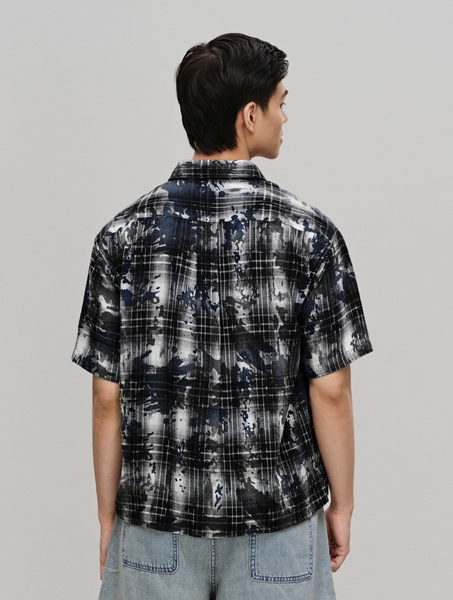 Áo Sơ Mi Muslin Nam Tay Ngắn Brushed Heritage Form Super Boxy