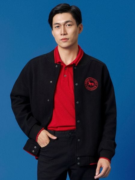 Áo Khoác Varsity Nam Stallion Club Form Regular